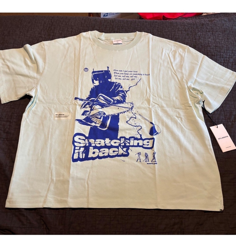 STUDENTS Snatching It Back Graphic Print‎ T-Shirt XL